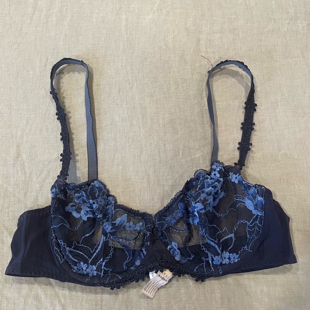34C Simone Perele Navy Unlined Demi Bra
